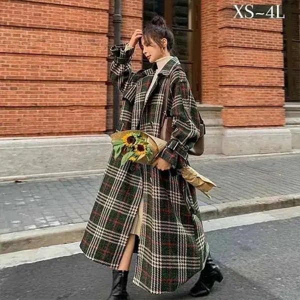 チェスターコート チェック柄 レディース ロングコート コクーンコート 小さいサイズ 大きいサイズ ロングチェスターコート 超ロング アウター 秋 冬 冬服 オーバーサイズ あったか 暖かい きれいめ