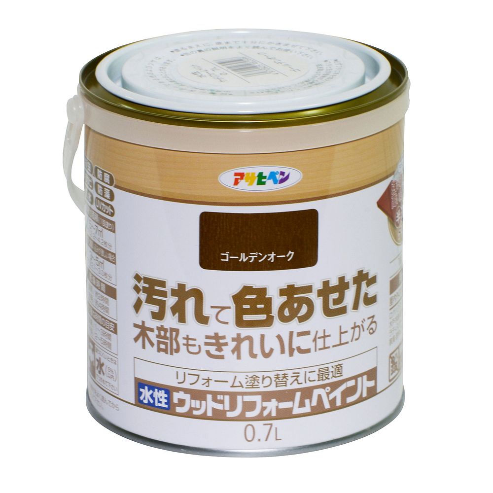 （まとめ買い）木部水性塗料 水性ウッドリフォームペイント 0.7L ゴールデンオーク [x3]