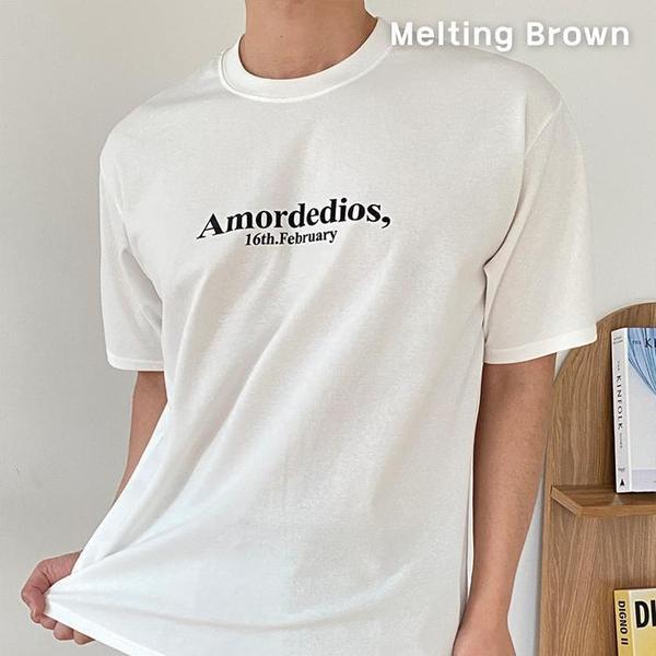 メンズラウンドティー オーバーフィット半袖Tシャツ am3