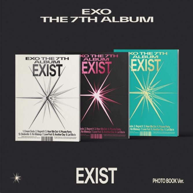 EXO- 標準アルバム7集 【EXIST】 (Photo Book Ver.) (バージョン3種)