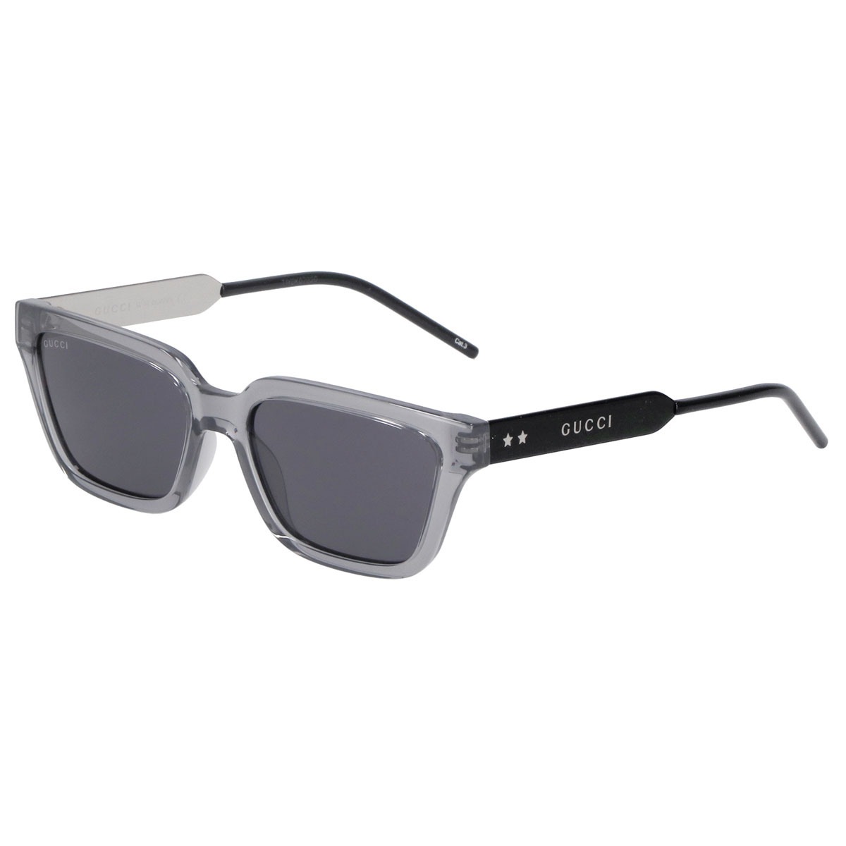 サングラス UVカット GG0975S-001 アイウェア レクタンギュラー型 メンズ グレー+ブラック 41,800円