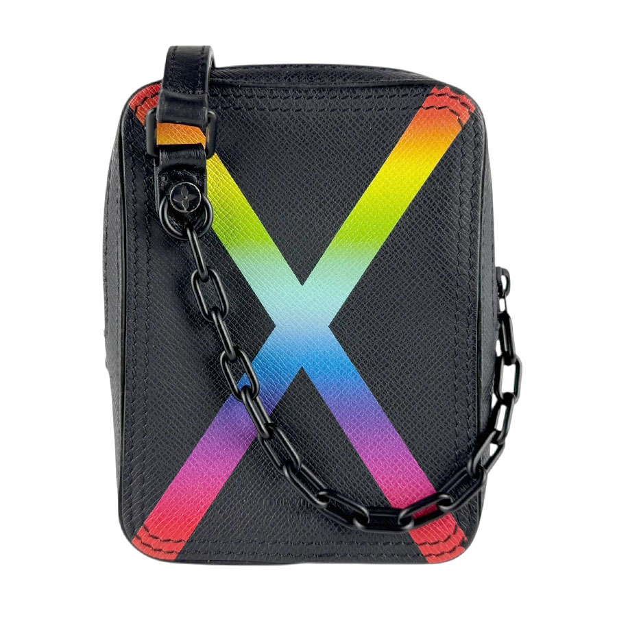 ルイ ヴィトン LOUIS VUITTON ショルダーバッグ タイガ ダヌーブ メッセンジャー タイガ ノワール/レインボー メンズ M30332 z8178