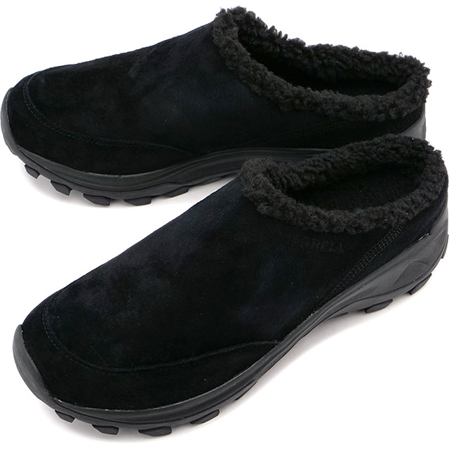 【破格値下げ】 メンズ 冬サンダル ウィンタースライド [J004567] M WINTER SLIDE 靴 ミュール アウトドア 防寒 防水スエード BLACK 黒 ブラック系 サンダル