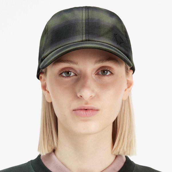 ブラーチェックキャップ - LWグリーン CFPU2438669-X21