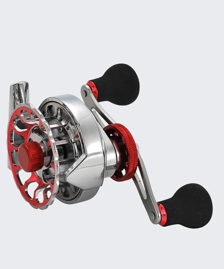 使いやすい タイコリール チヌ 筏 ベアリング かかりつり 落とし込み ドラグ付き カセ釣り 磯釣り(左手巻き)