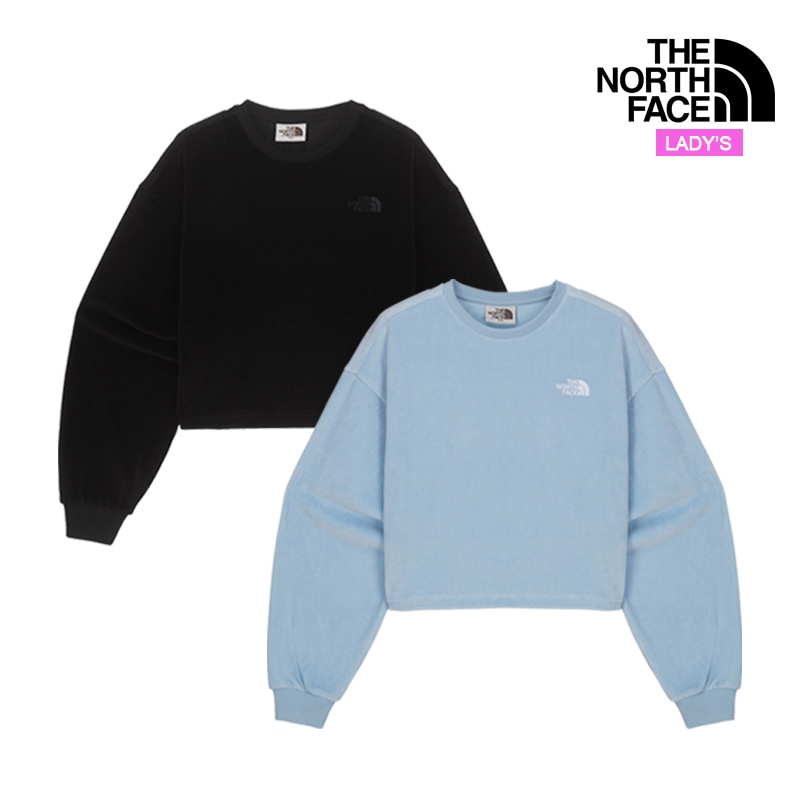 ホワイトラベル レディース ベロア スウェットシャツ NM5MQ80 女性用 スウェット トレーナー セーター カットソー トップス 裏起毛 長袖 Tシャツ ロンT ボリューム袖 ドロップショルダー