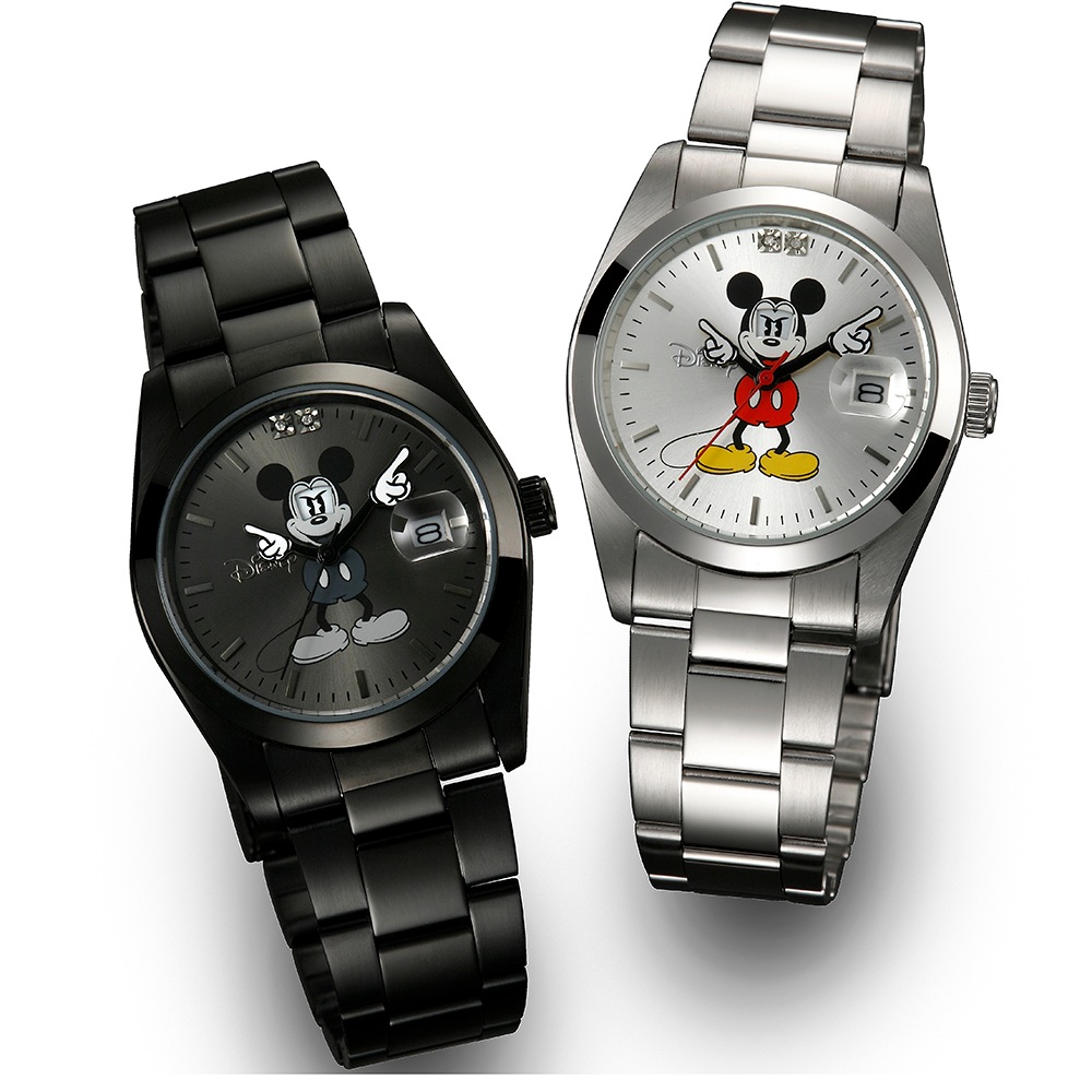ディズニー世界限定腕時計ギミックアイミッキー（シルバー）