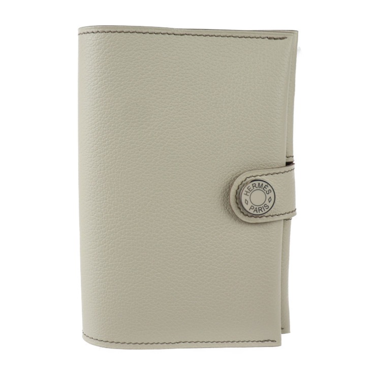 新品未使用展示品 HERMES エルメス パスポートケース - R.M.S エバーカラー ベトン ホワイト系 シルバー金具 パスポートカバー B刻印【本物保証】