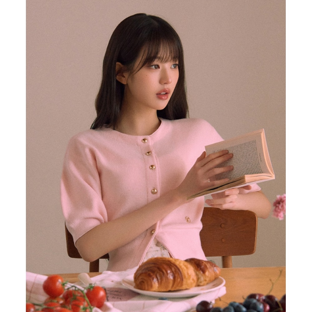 ロラローラボリュームスリーブハーフカーディガン