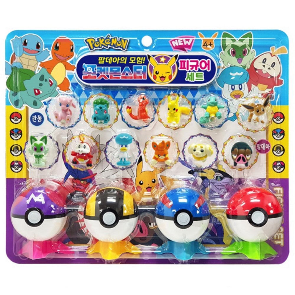 ポケットモンスター関東パルデアフィギュア12種+モンスターボール4種セット1セット