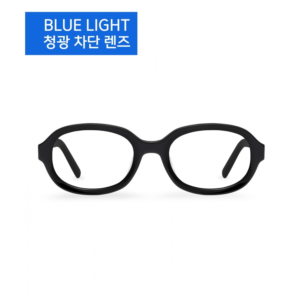 リクローアークアセテードグッド NO.3 ブラックグラスブルーライトオーバーグラス