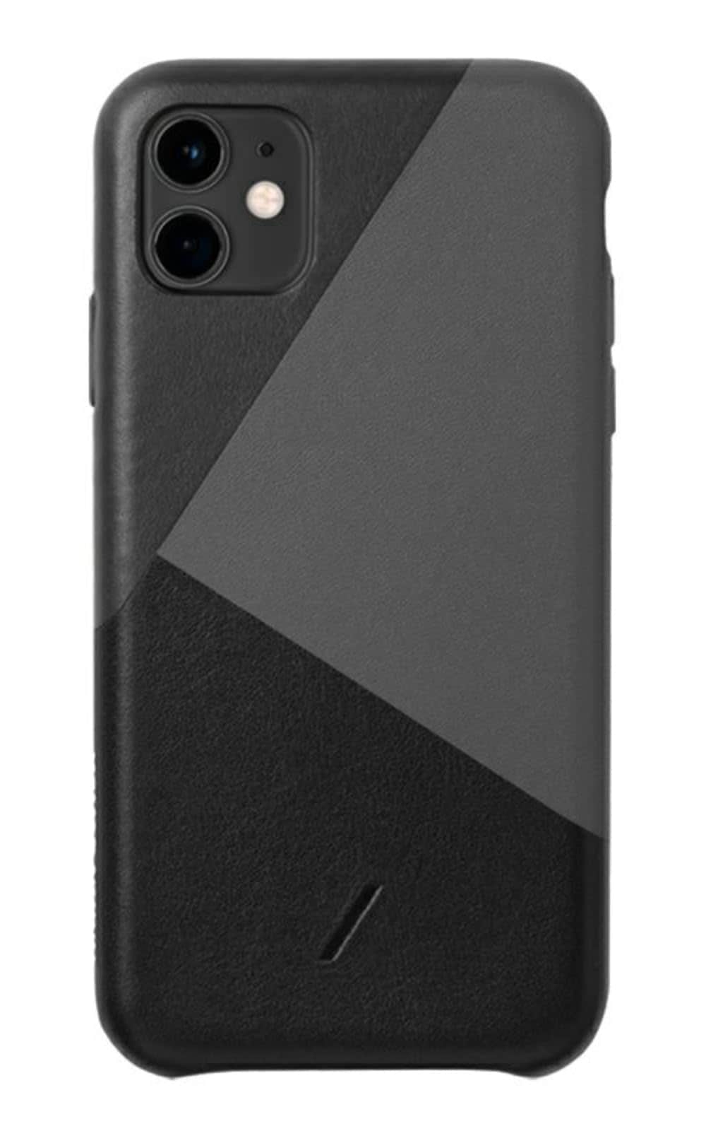 [ネイティブユニオン] CLIC Marquetry Case スマホケース iPhone 11 対応-イタリア ナッパレザー 本革 BLACK