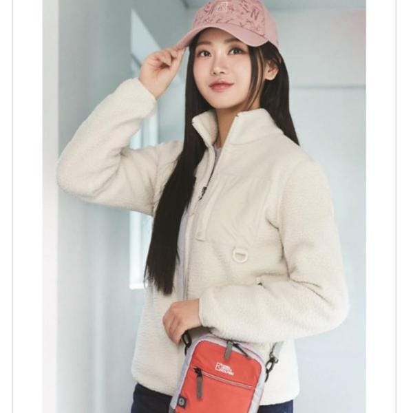 HC03 女性 ブークル ボンディング フリース ジップアップジャケット ジェニバー(アイボリー) KVJ6515W (S41517688)