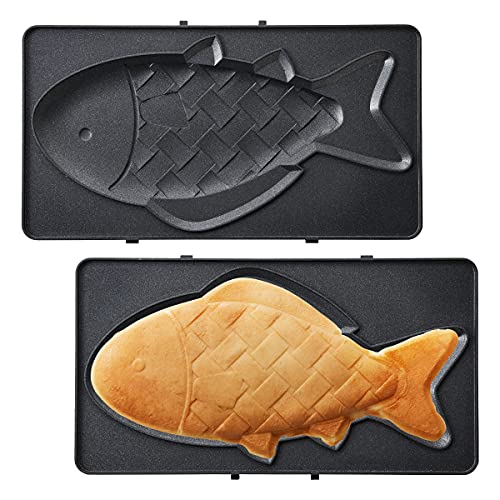 ブルーノ BRUNO ホットサンドメーカー 耳まで焼ける 電気 たい焼き ダブル用おさかなプレート 4,800円