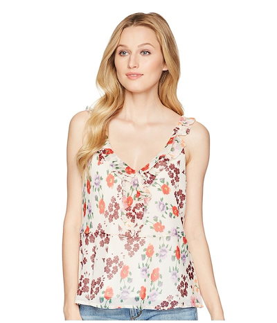 ラッキーブランド レディース シャツ トップス Cascade Ruffle Tank Top ラッキーブランド レディース シャツ トップス Cascade Ruffle Tank Top