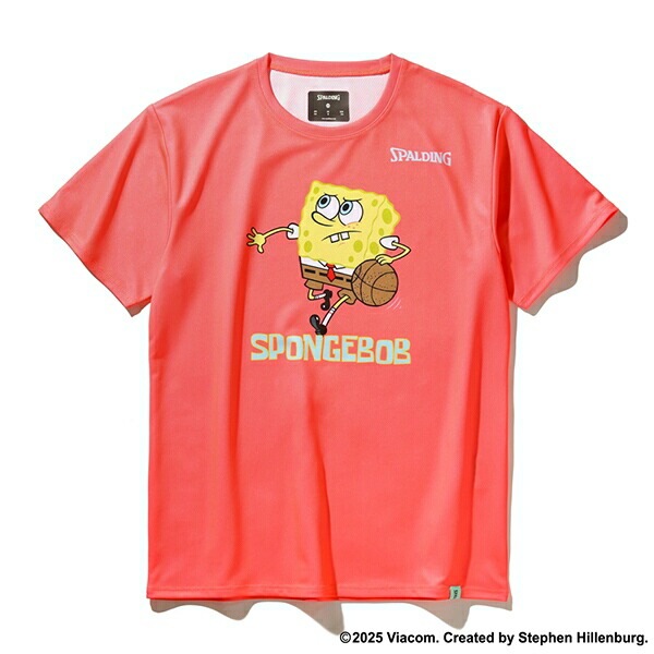 ジュニア　Ｔシャツ　スポンジ・ボブ　ドリブル 150 コーラル