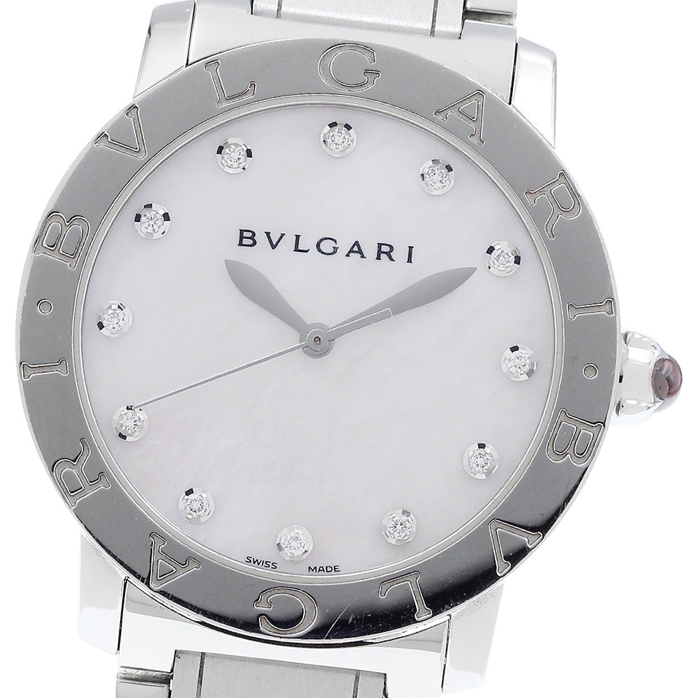 ブルガリ BVLGARI BBL37S ブルガリブルガリ 12P ダイヤ 自動巻き メンズ _922784【中古】