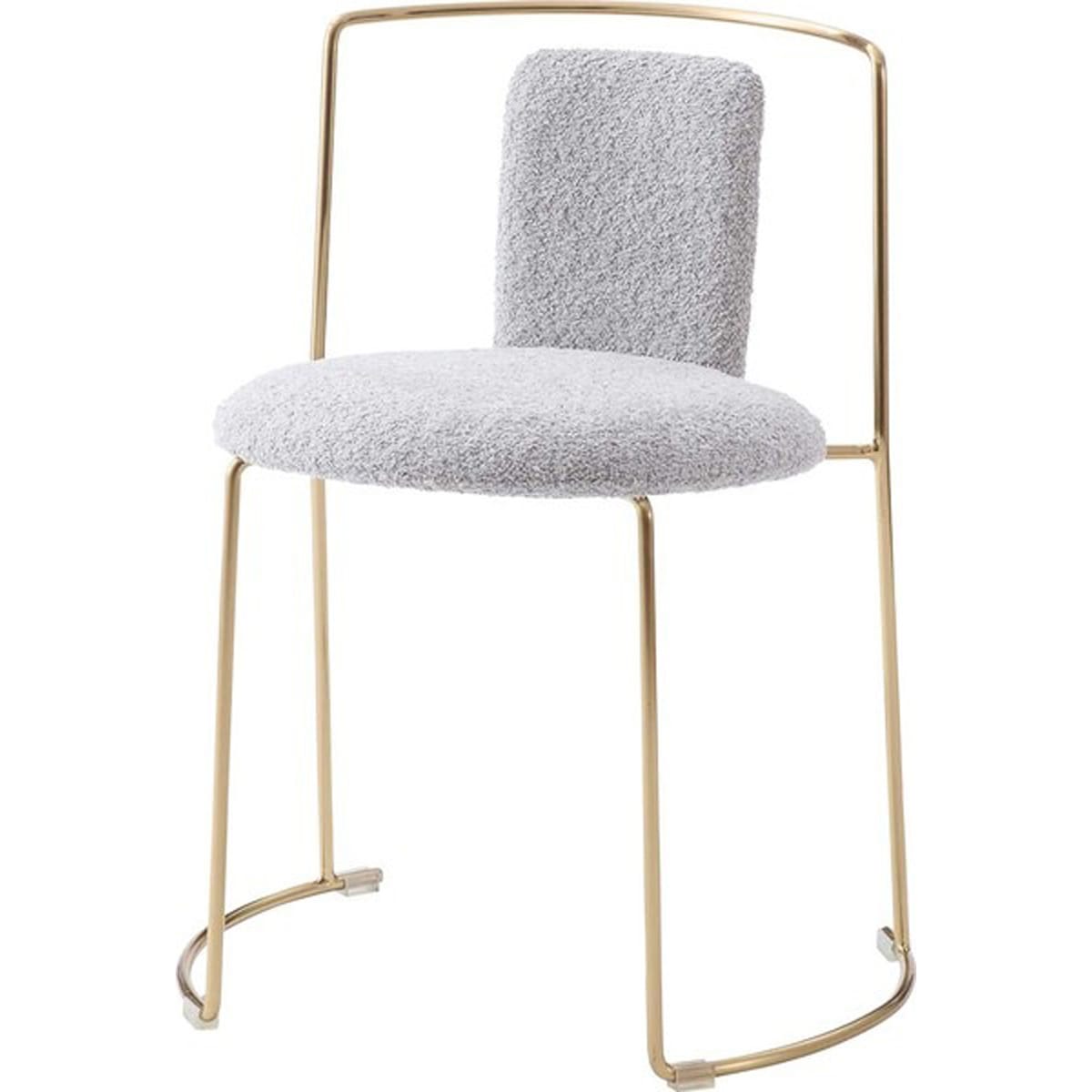 チェア スチール メッキ加工 アンティークゴールド色 ポリエステル 12,788円