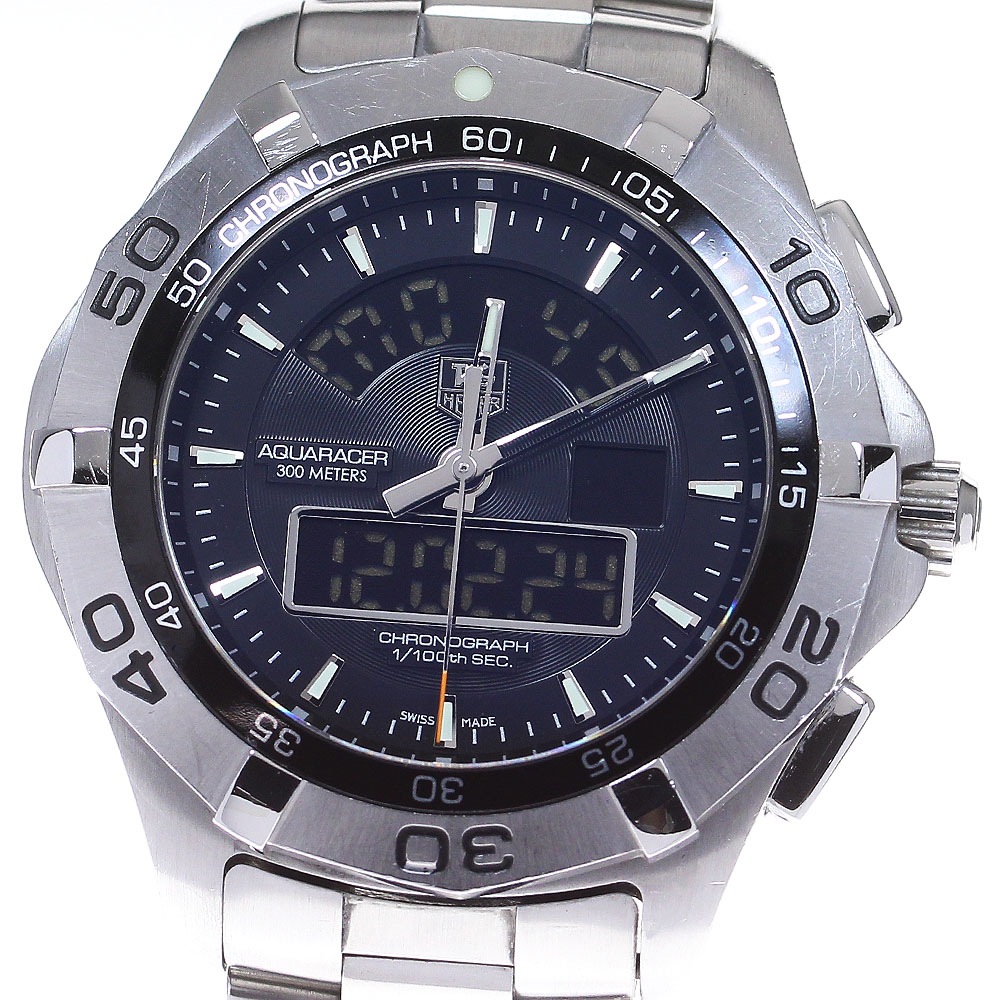 タグホイヤー TAG HEUER CAF1010-0 アクアレーサー クロノタイマー クォーツ メンズ _847240【中古】