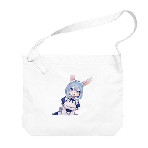 【文字入れ可能受注生産】ウサギの女の子　メイド　ケモナー　笑顔 ビッグショルダーバッグ 5,119円