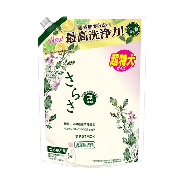（まとめ） P＆Gさらさ 洗剤 ジェル つめかえ用 超特大 1.01kg 1個 [x5セット]