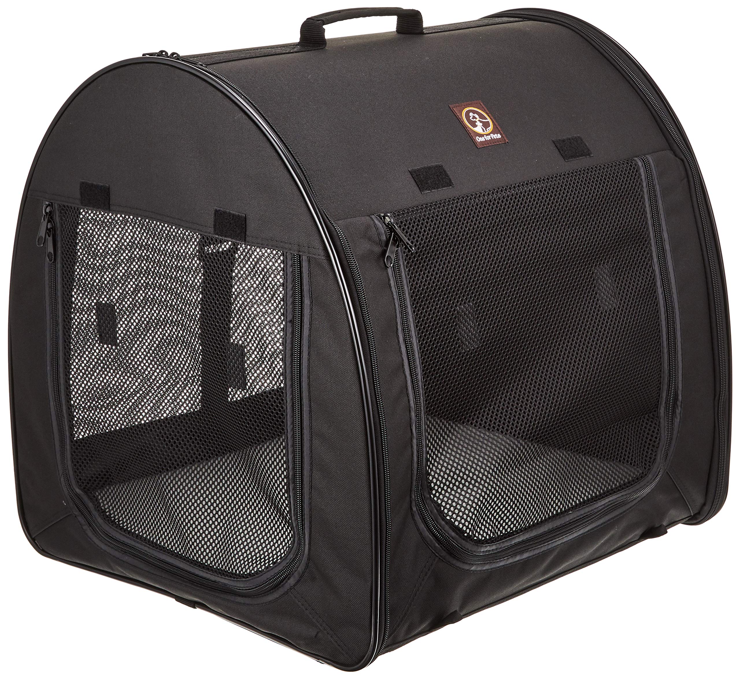 ワン・フォー・ペッツ ポータブル・ケージ オールブラック シングル