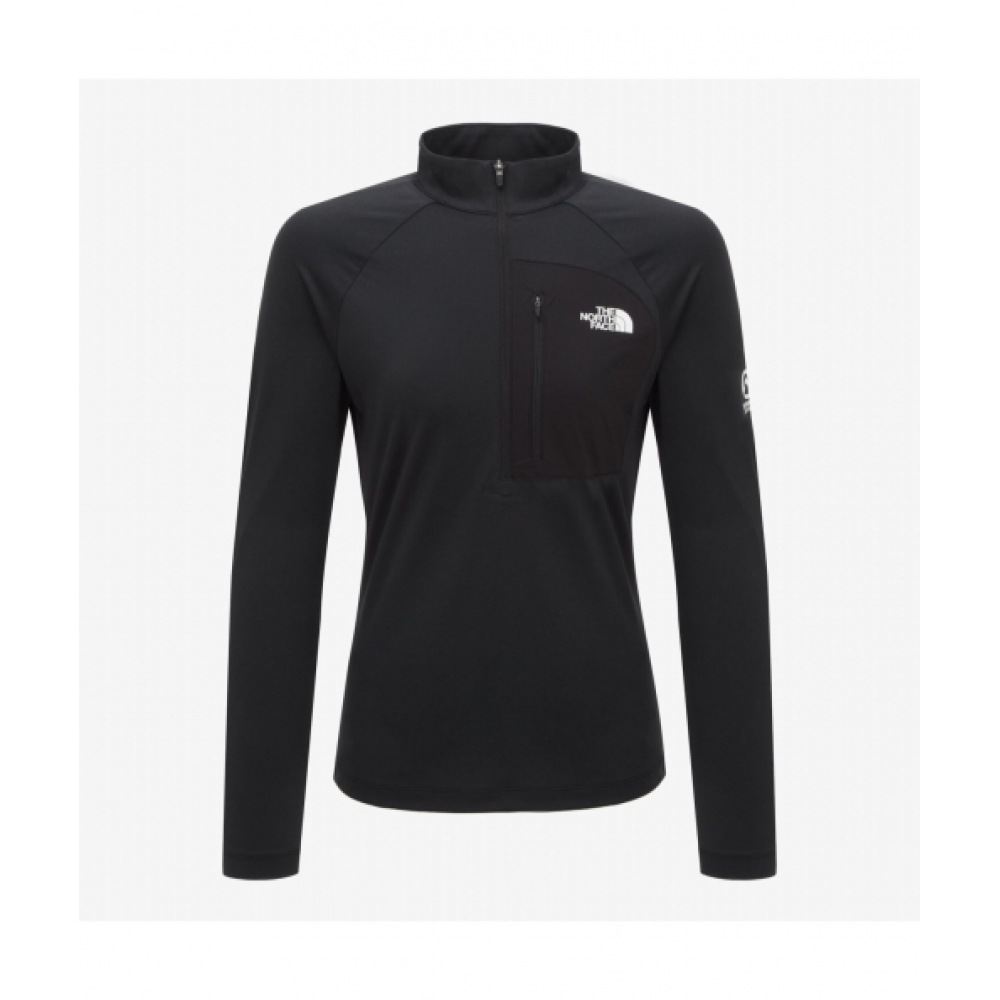 ザ・ノース・フェイス NT7LR00A バトゥーラロングスリーブジップTシャツ_ブラック