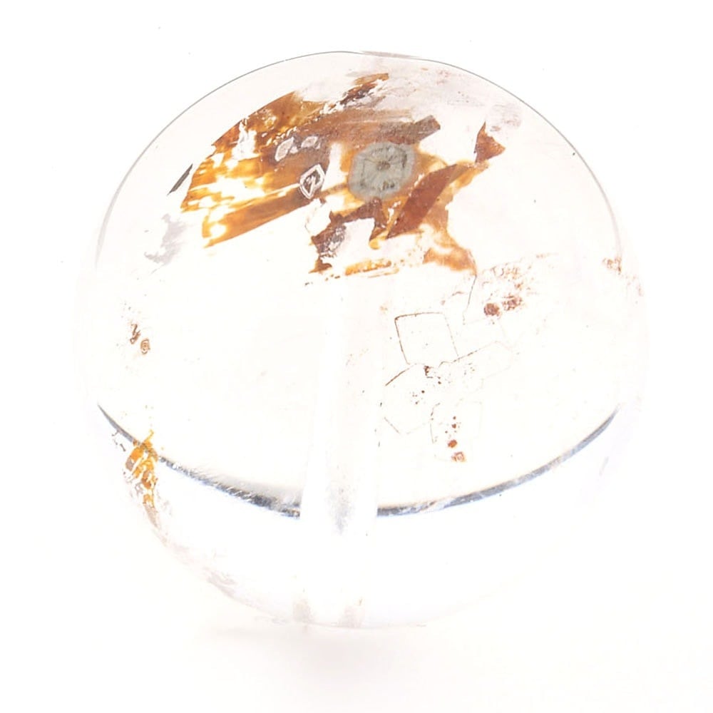 「1点もの 現品」 1粒売り 天然 オーラクォーツ ブラジル産 16mm パワーストーン バラ売り 天然石 パワーストーン ばら売り ビーズ 穴あき 1玉売り アクセサリー パ zz000120-zd