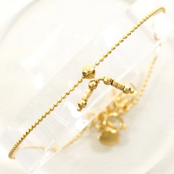 K18 18金 YG イエローゴールド ブレスレット 約23cm ジュエリー 中古