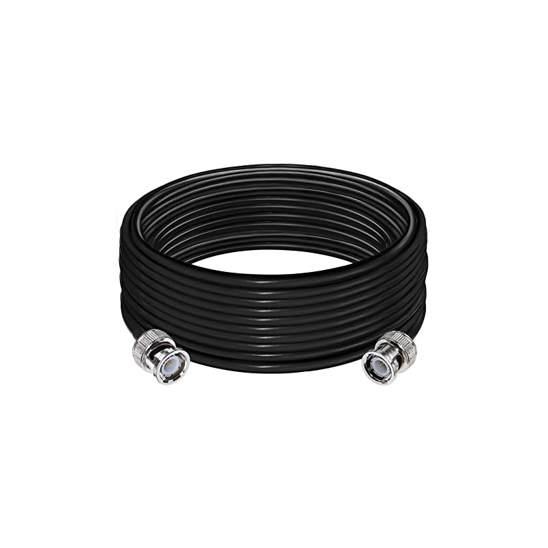 BNC 延長 ケーブル RG58 TUOLNK BNCオス-BNCオスジャンパー 低損失 50オーム CB無線 同軸 ケーブル 32.8FT（10M）BNC Wifi アンテナ 双方向 無線 ウォーキ
