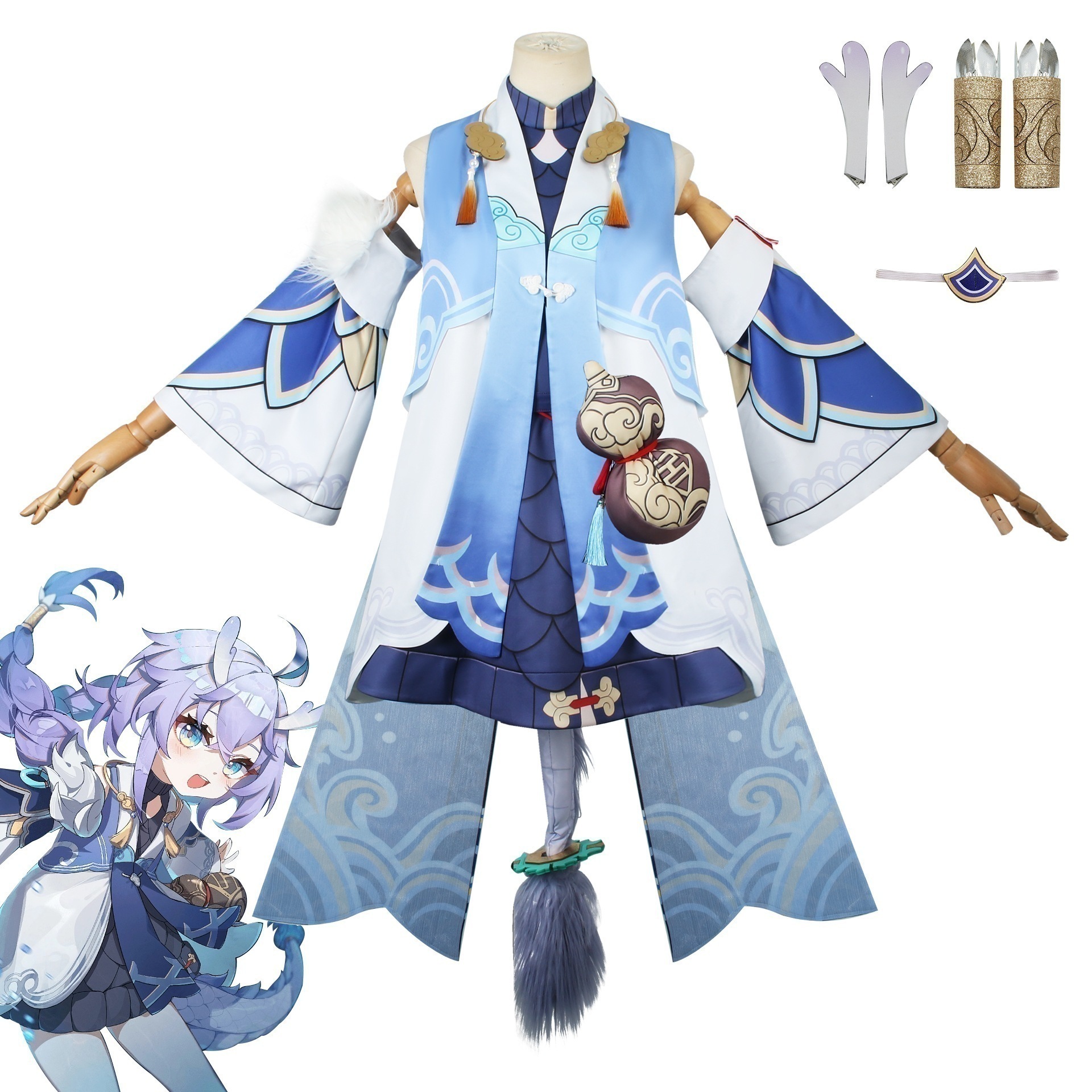 崩壊星穹鉄道cos服白露服フルセットコスプレ衣装男古风アニメゲーム