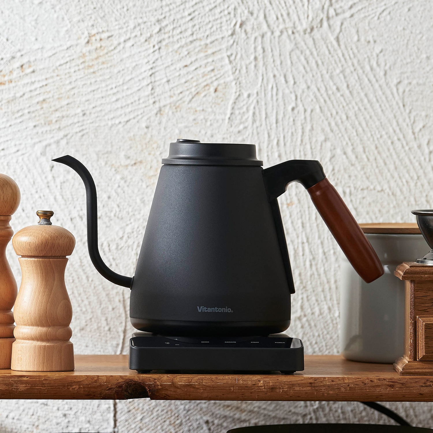 電気ケトル 0.8L 温度調節 ステンレス 保温