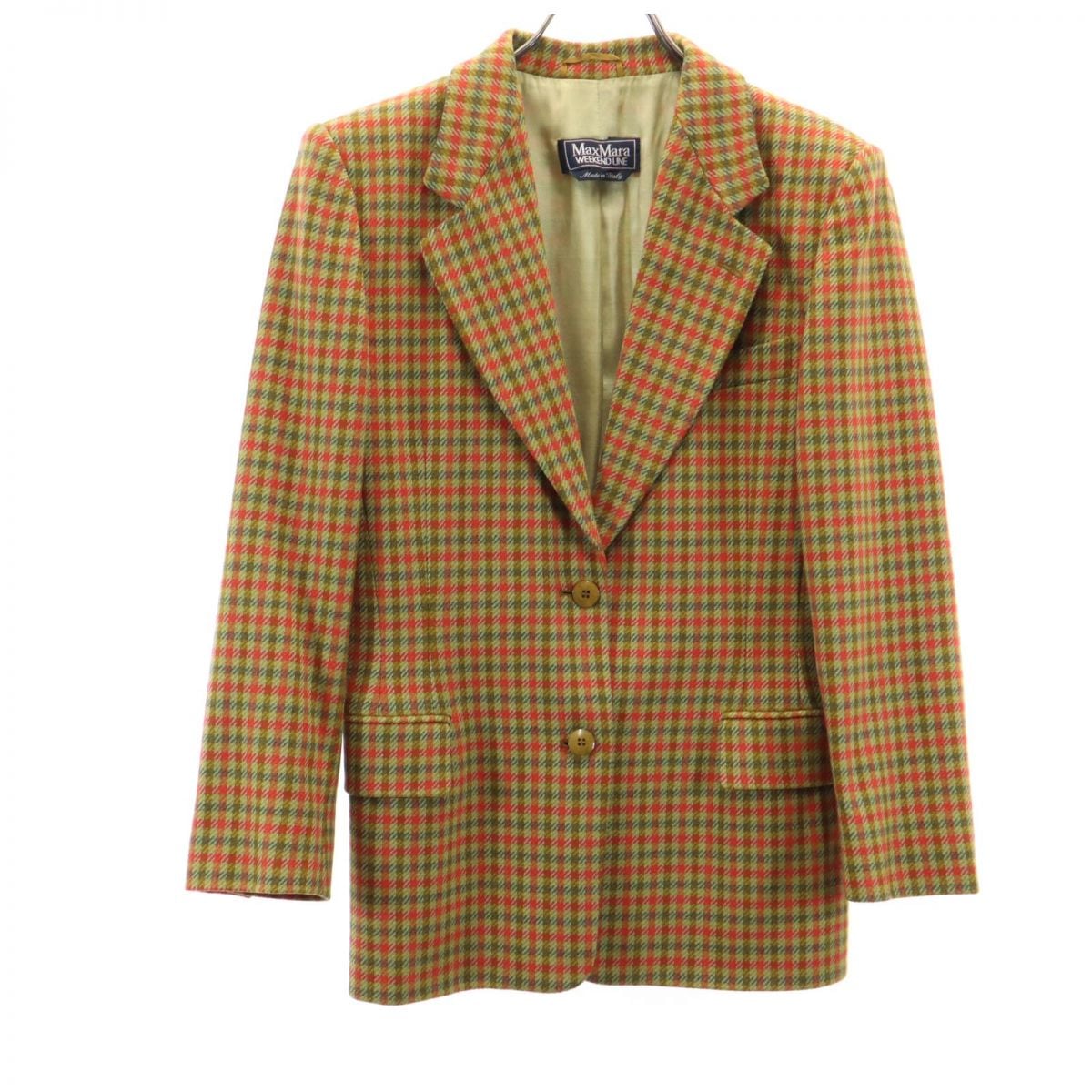 長袖 ウール テーラードジャケット 38 レディース