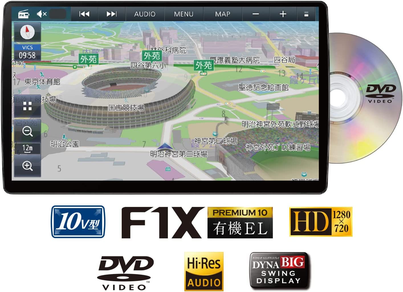 ストラーダ F1X PREMIUM10 CN-F1X10GD