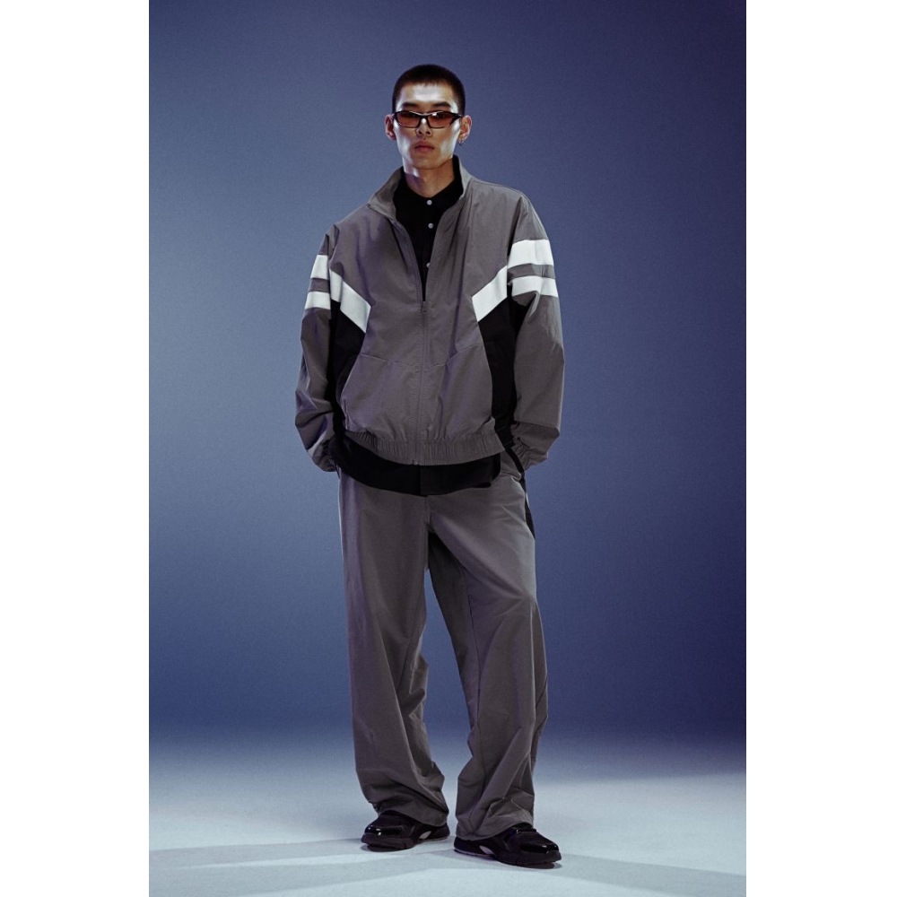 H&M ルーズフィットジャケットダークグレー