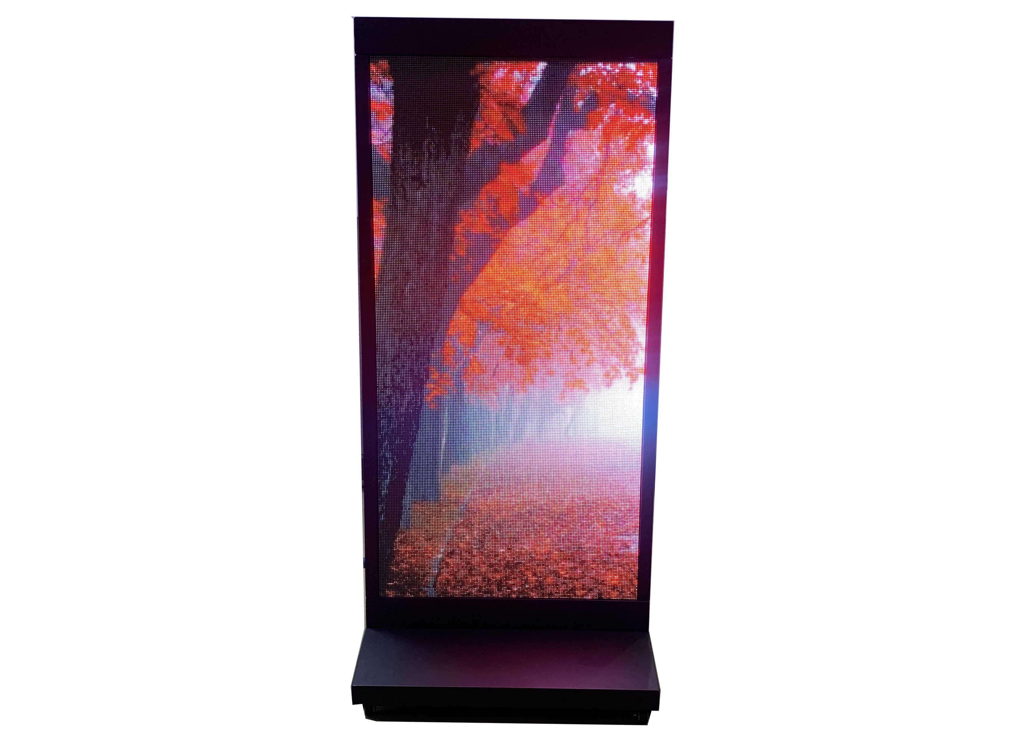 P4 LEDスタンド片面電光掲示板 1250x580x120mm LED 立て看板 LEDボード LED表示機 LED店舗看板