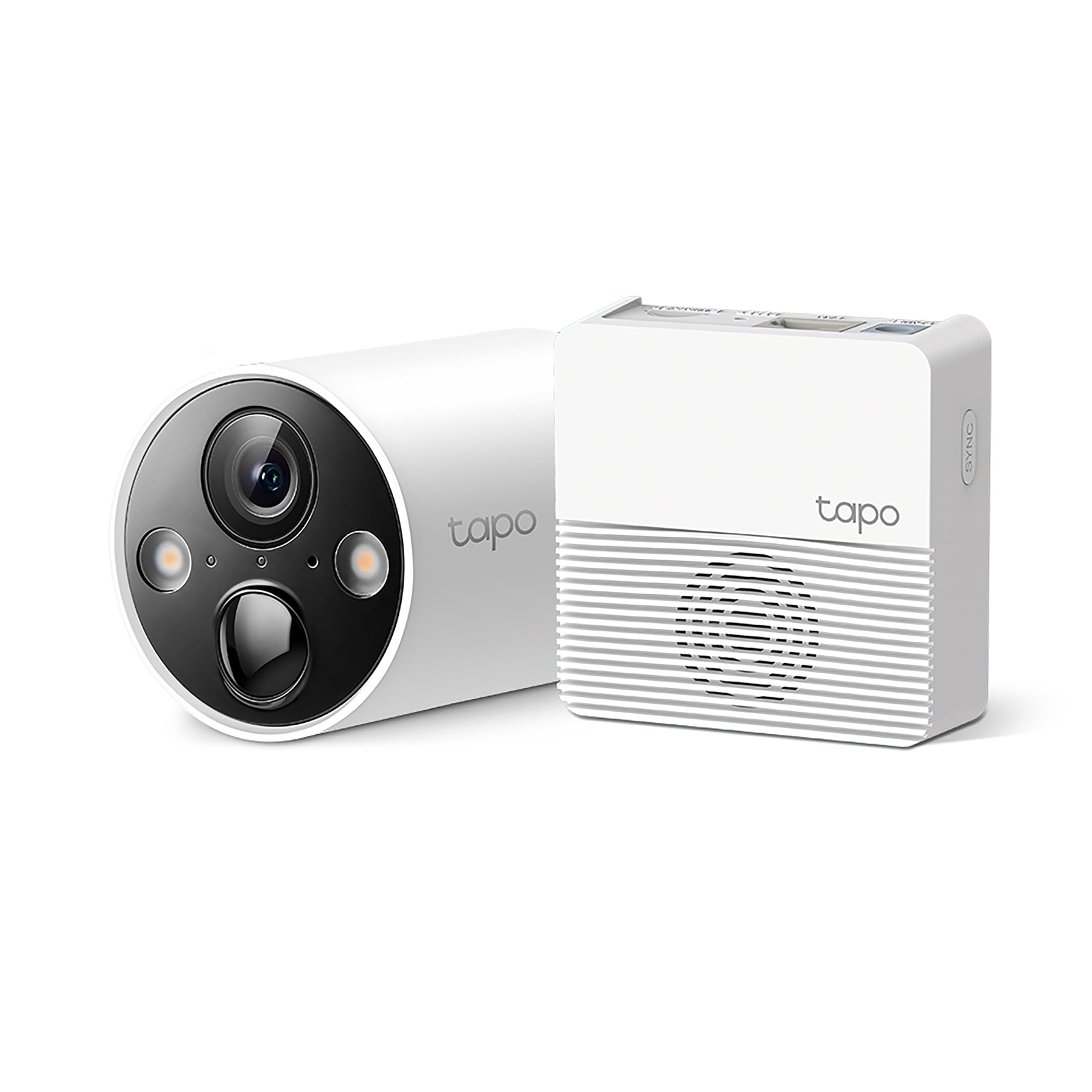 TP-Link フルワイヤレス ネットワークカメラ 屋外 ペット 防犯 2K QHD 照明 ライト 搭載 音声通話可能 ハブ搭載 メーカー保証1年 カメラｘ1+ハブ1セット IP65準拠 Tapo C