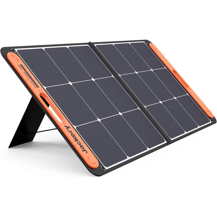 Jackery SolarSaga100 ソーラーパネル 100W ソーラーチャージャー 発電機 DC出力/USB出力/折りたたみ式 高変換効率/超薄型 防災 ジャクリ