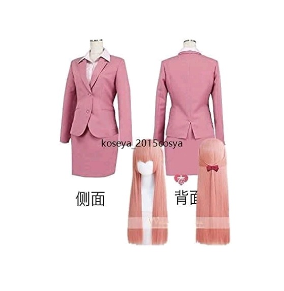 オタクは愛しにくい桃瀬鳴海コスプレコスチューム+ウィッグ