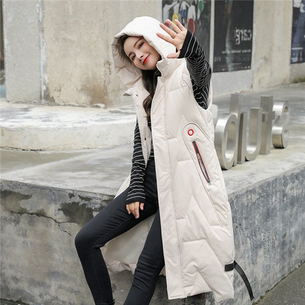 Qoo10] ベスト ロングベスト レディース 中綿ベ : レディース服