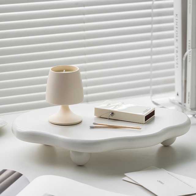 【送料無料】アクセサリー プレート ニュアンスウェーブ 脚付き ラウンドトレイ ディスプレイ トレイ 北欧 インテリア 韓国インテリア 雑貨 おしゃれ プレゼント ギフト 新生活 ステージ什器 撮影小 4,680円