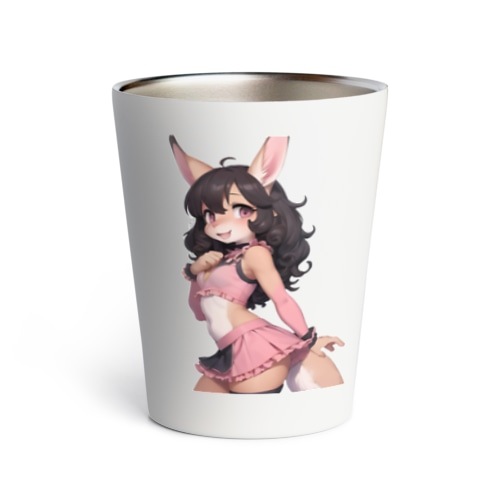 【文字入れ可能受注生産】カンガルーの女の子　アリヤ サーモタンブラー