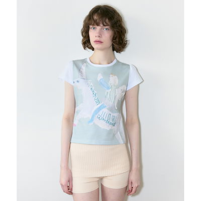 GUCCI ツイードスカート ニットスカート エンブロイダリー シェリー