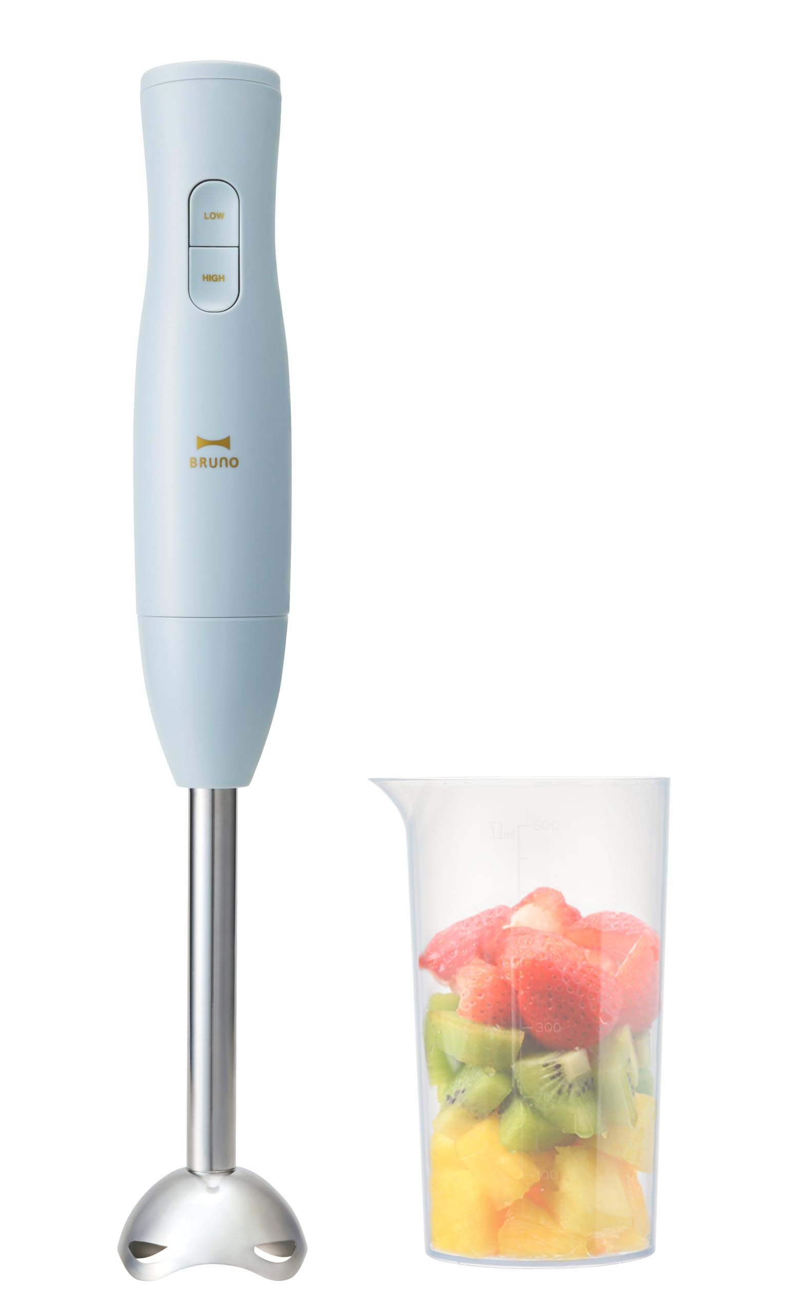 BRUNO ブルーノ スティック ブレンダー 離乳食 1台2役 (混ぜる つぶす) ギフト 贈り物 出産祝 ハンディブレンダー ブルーグレー BOE141-BGY