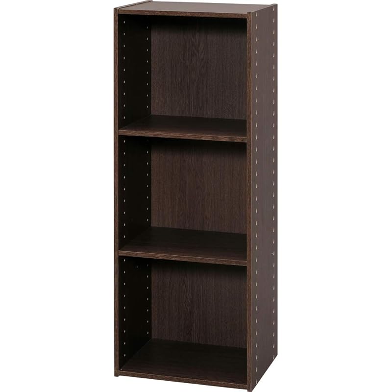 即納：アイリスオーヤマ カラーボックス パーフェクトボックス ブラウンオーク 幅36.6×奥行29×高さ98cm PB-3