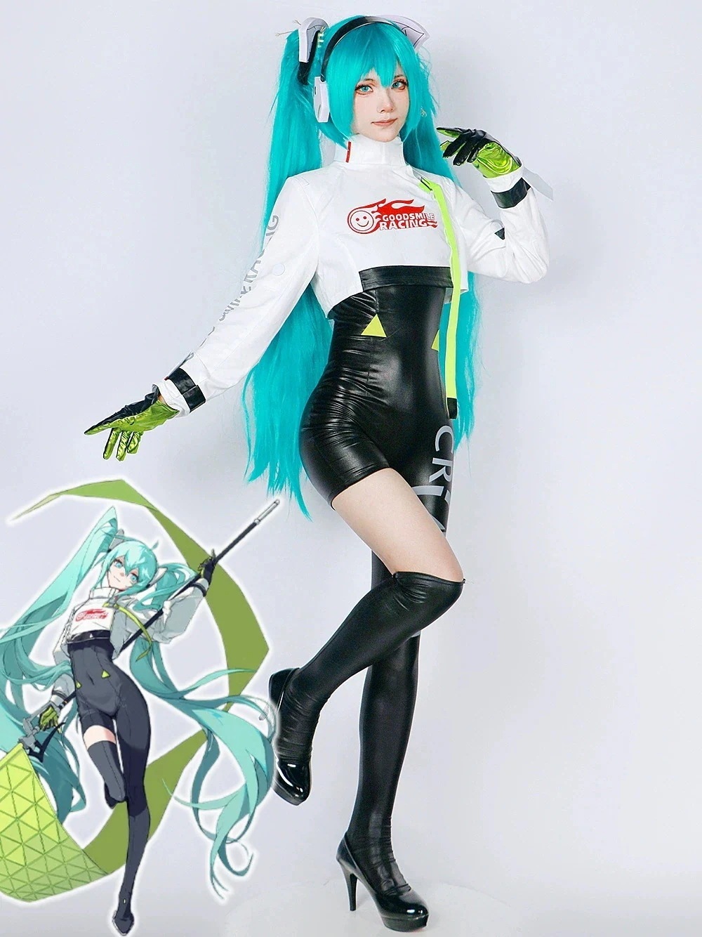 Miku みく セパレート セパレート 初音未来 初音ミク 3 セットアップ 初音 コスプレ Hatsune