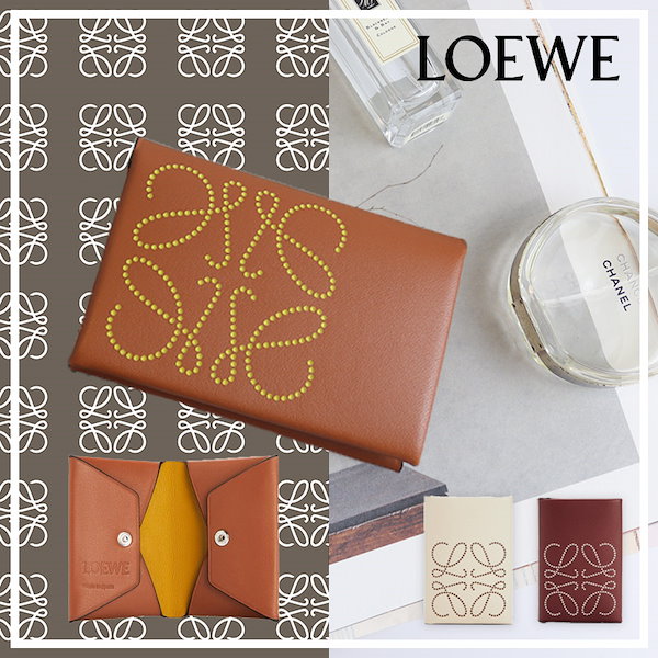 Qoo10] Loewe ブランド バイフォールド カードケース