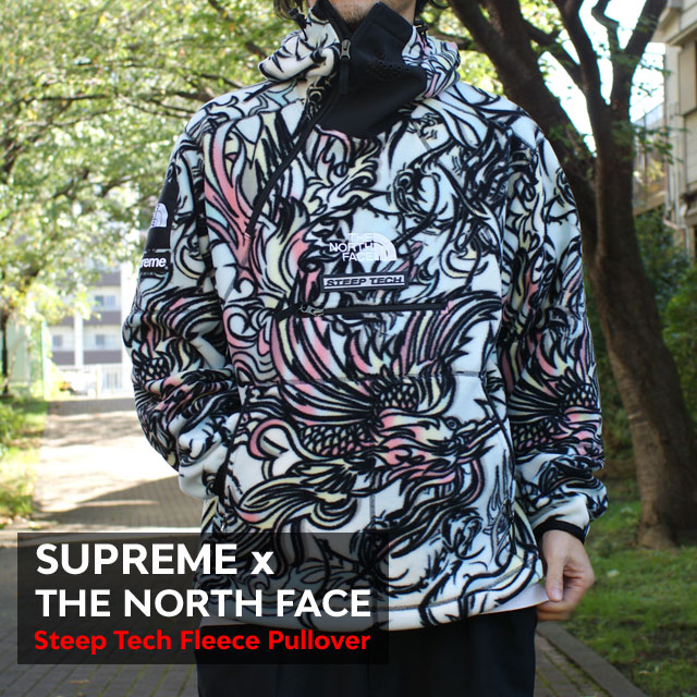 シュプリーム SUPREME x THE NORTH FACE Steep Tech Fleece Pullover MULTICOLOR DRAGON 211-000816-039