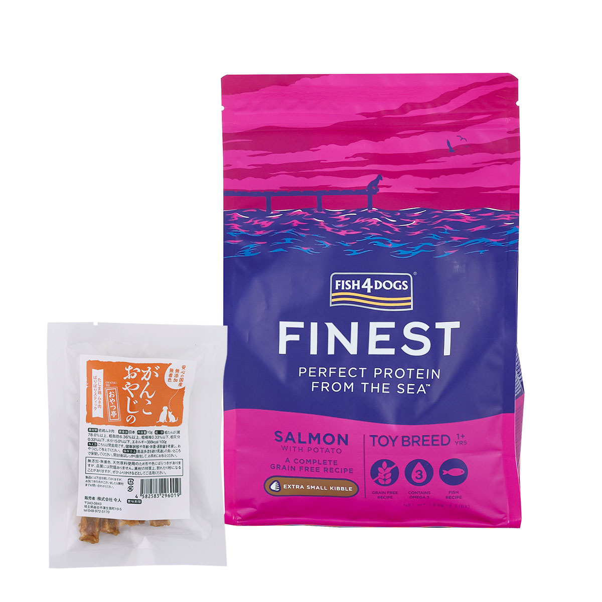 ファイネスト トイブリード 超小粒 1.5kg【国産たじま鶏ジャーキー(小サイズ)付き】 4,435円