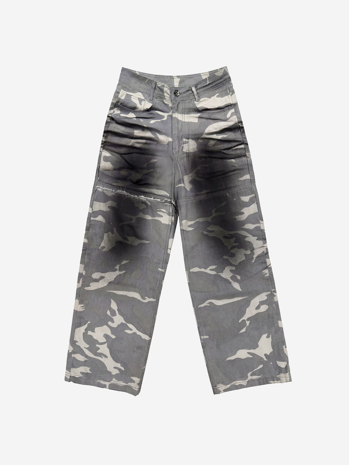 【BLR】26SS Faded Camo Carpenter Pants : Grey